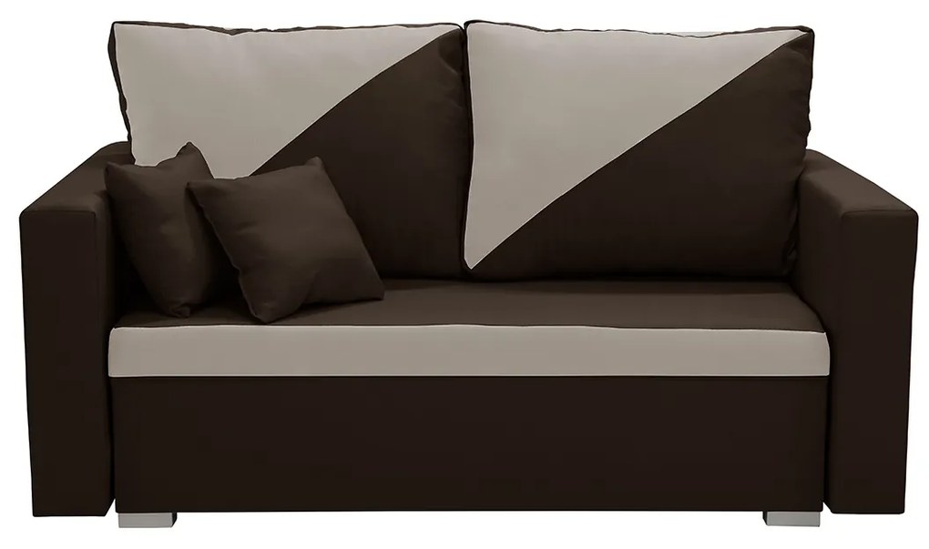 Dvojmiestna rozkladacia pohovka ASTRA2 Tmavohnedá/béžová