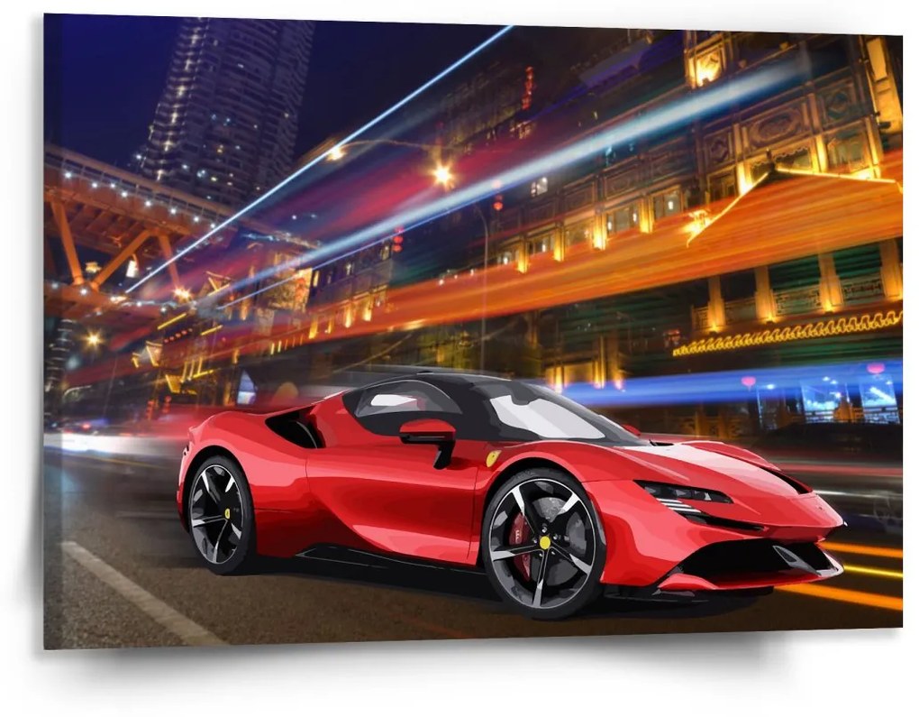 Sablio Obraz Ferrari na ulici - 150x110 cm