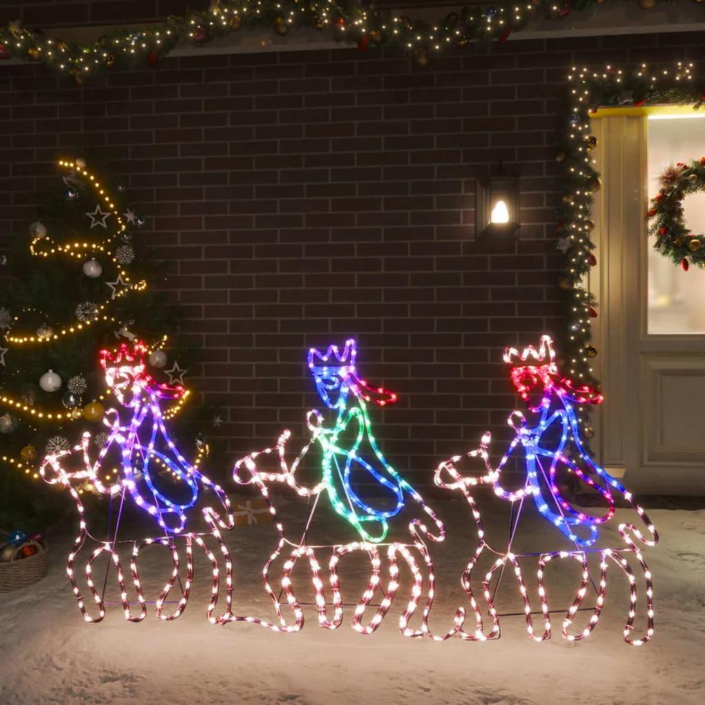 Vianočná silueta troch mudrcov s 504 LED diódami 70x50 cm 343286