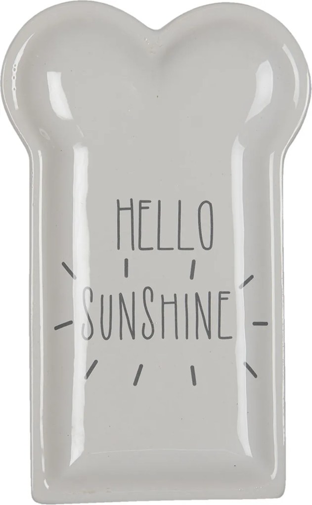 Keramický tanierik Hello Sunshine - 10*17*2 cm