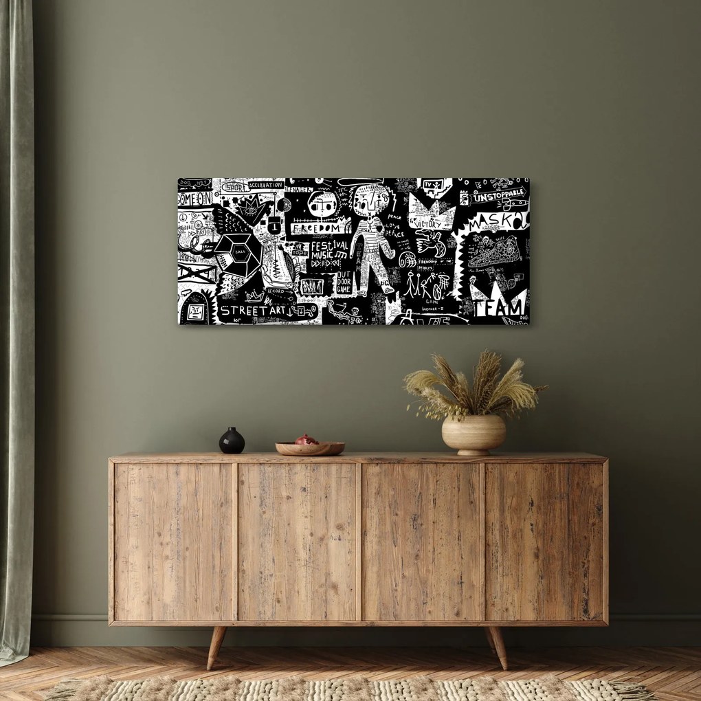 Obraz - Graffiti (120x50 cm)