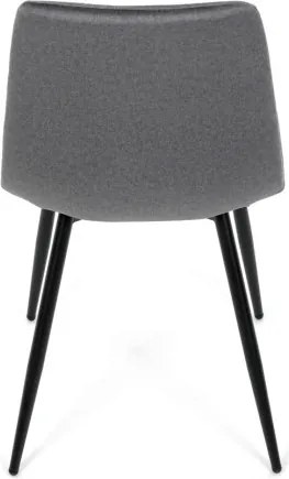 Jedálenská stolička zamatová, sivá DCL-X7015 GREY2