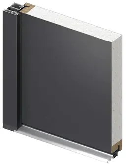 Kovové vchodové dvere S68 Neptun 90 Ľ tmavý antracit