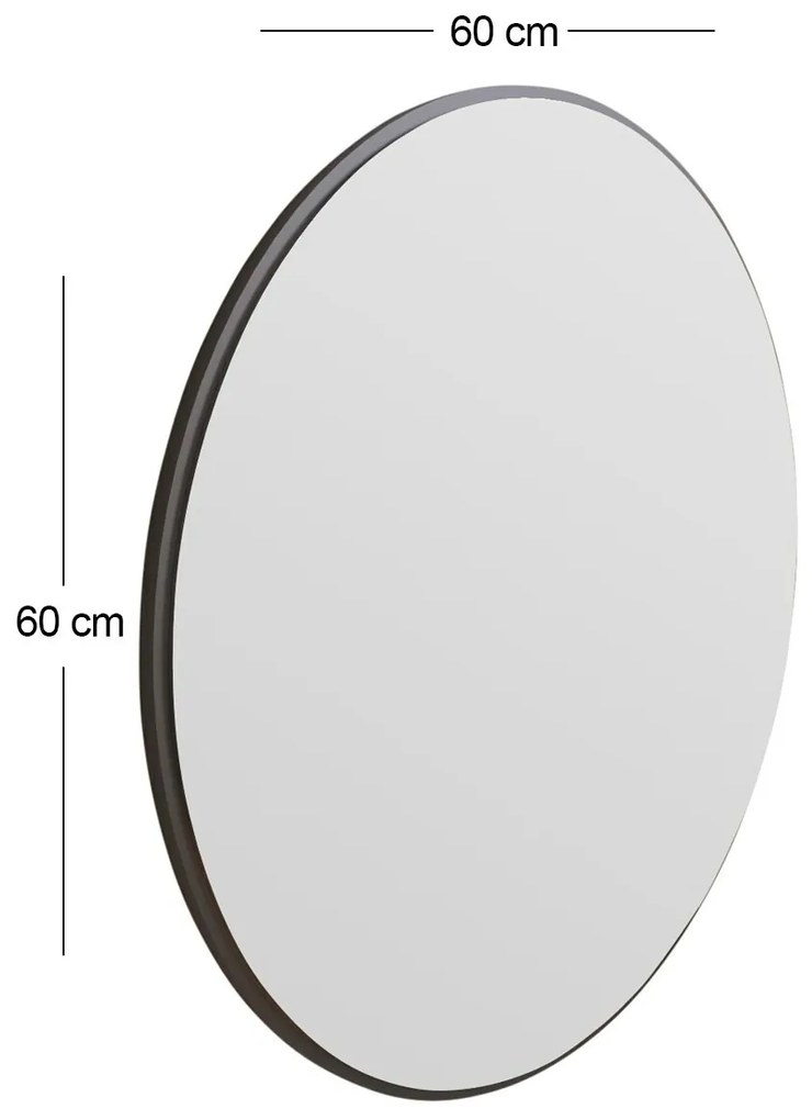 Zrkadlo Ozze Black 60 cm