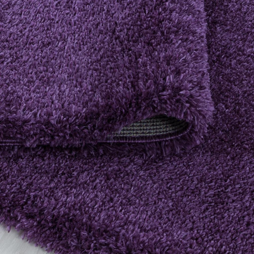 Ayyildiz koberce Kusový koberec Fluffy Shaggy 3500 lila kruh - 120x120 (priemer) kruh cm