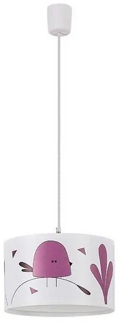 Rabalux 72069 detský závesný luster Fowly, biela