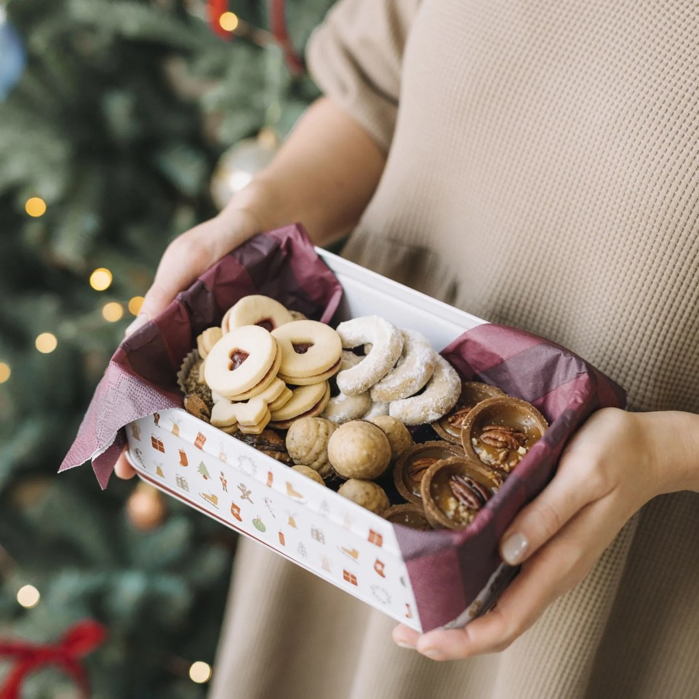 Ib Laursen Plechová dóza My Nostalgic Christmas Flat Square