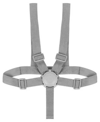 Lionelo - Detská jedálenská stolička 2v1 DALIA biela/šedá