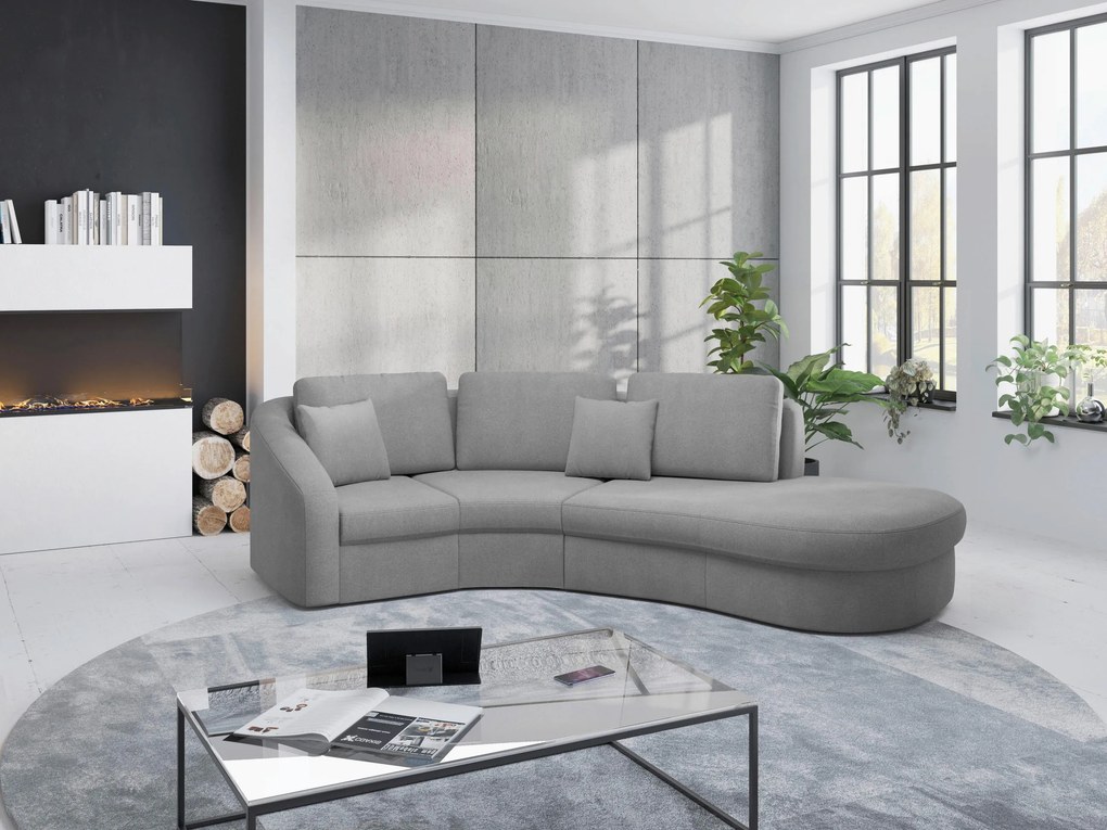 XXXLutz ROHOVÁ SEDAČKA, textil, sivá Sit & More - Sedačky - 000144017411