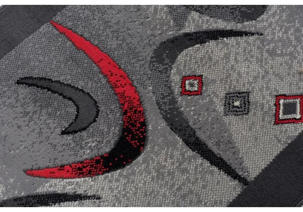 Kusový koberec PP Bumerang šedý atyp 100x250cm