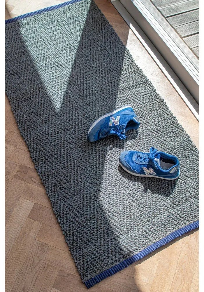 Tmavozelený jutový behúň 70x150 cm Notes – Mette Ditmer Denmark