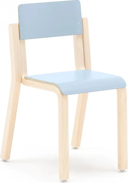 Detská stolička DANTE, výška 380 mm, breza/modrá