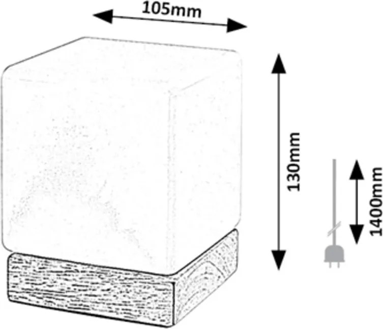 Stmievateľná lampa LED CUBE POLODRAHOKAM GLOBE 10*29