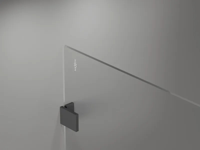 Mexen Lunar sprchová stena ľavá 90 x 200 cm, 8mm číre sklo, grafitová, 830-090-000-95-00-L