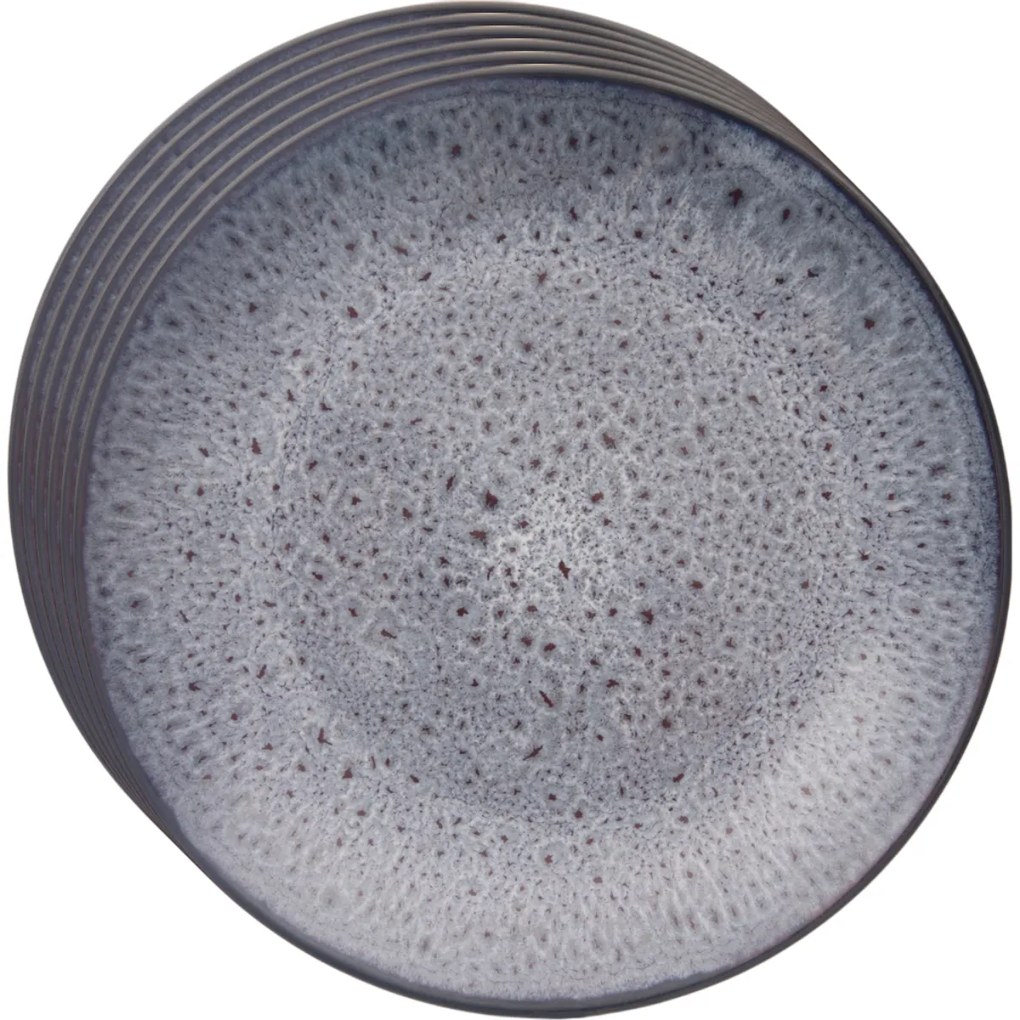 Orion Sada keramických dezertných tanierov Glaze fialová 20,5 cm, 6 ks