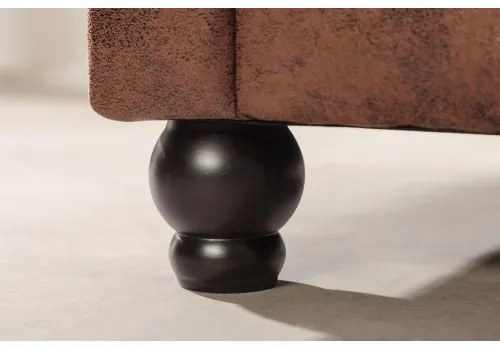 Rohová sedacia súprava 40611 Chesterfield - Antik Hnedá - Komfort-nábytok