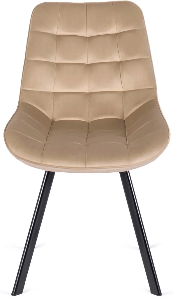 PROXIMA.store - Čalúnená jedálenska stolička RICK FARBA: červená, MATERIÁL: zamat