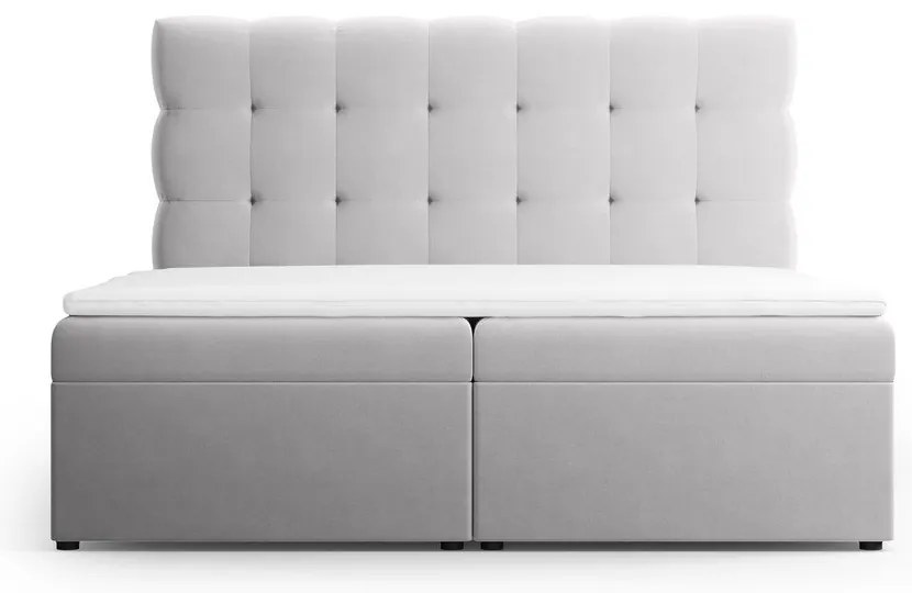 Svetlosivá boxspring posteľ s úložným priestorom 160x200 cm Bali – Cosmopolitan Design