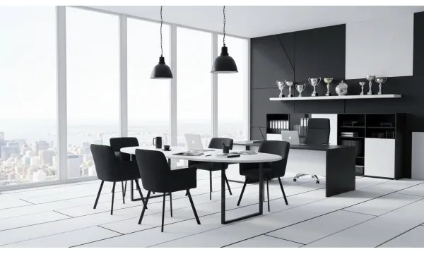 Jedálenská stolička AMELIA čierna