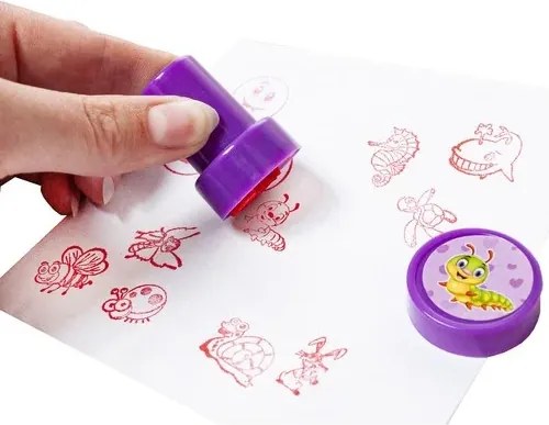 KRUZZEL Súprava pečiatok pre deti 60 ks - Kruzzel