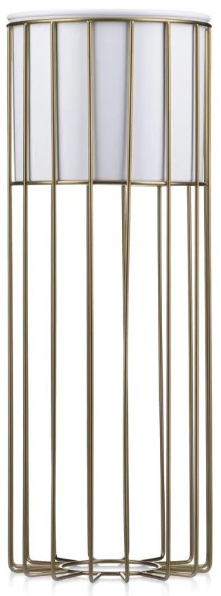 Kvetináč na stojane LOFT II 55 cm zlatý/biely