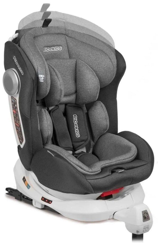 Otočná autosedačka Stigo - šedá | ISOFIX