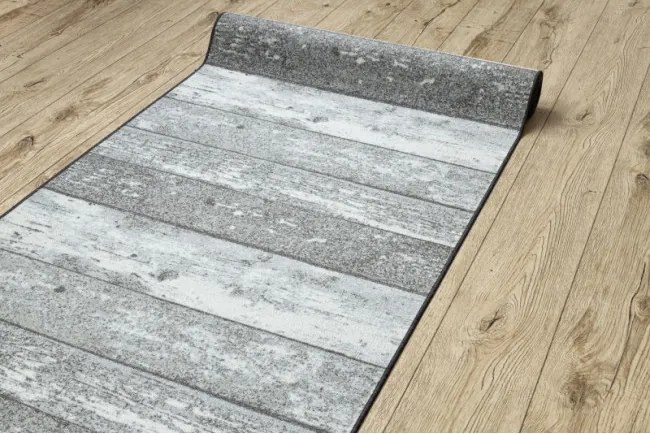 Protišmykový behúň DESKI sivý - Výpredaj