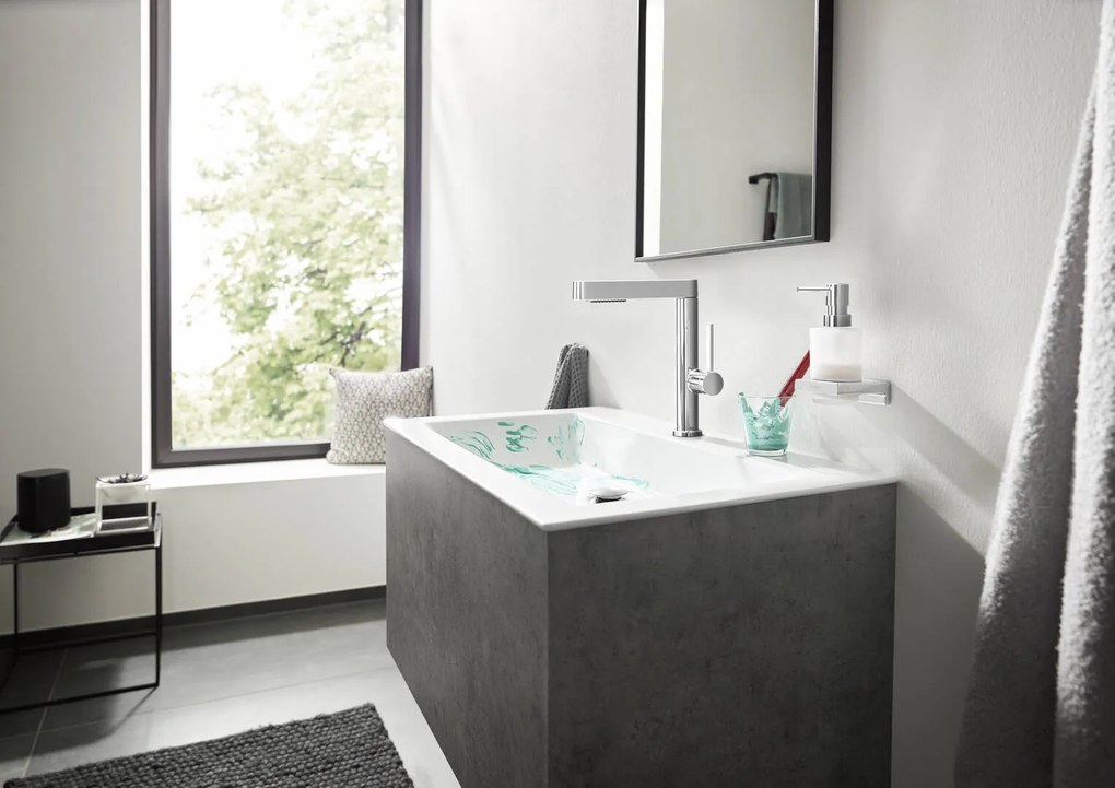 Hansgrohe Finoris, umývadlová batéria 230, s výpustom Push-Open a výsuvnou spŕškou, EcoSmart, chrómová, HAN-76063000