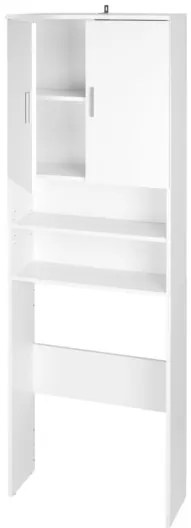 Livarno home Skrinka nad práčku Liverpool + Vysoká kúpeľňová skrinka Liverpool, biela  (800008454)