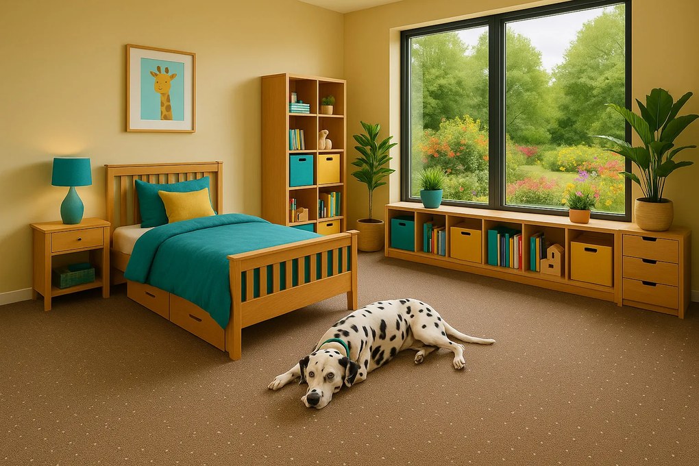 Condor Carpets, Koberec metráž Udinese hnedý - neúčtujeme odrezky z role, na mieru, šíře 4m,na mieru, neúčtujeme odrezky, hnedá, filc, chodba / predsieň