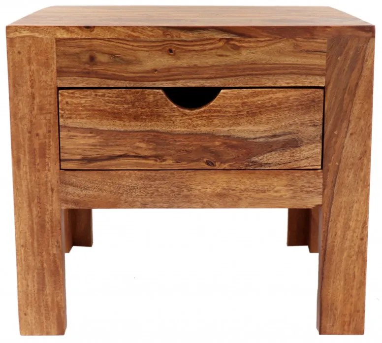Nočný stolík Amba 45x40x40 z indického masívu palisander Only stain