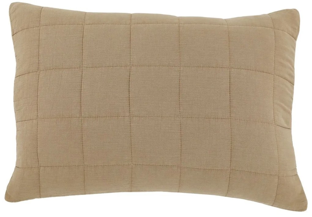 Medová obliečka na vankúš s opraným vzhľadom Aix Vintage Quilt - 60*40 cm