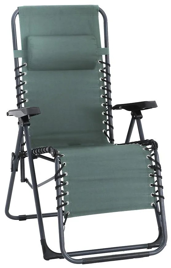 Záhradná stolička Liro Relax zelená
