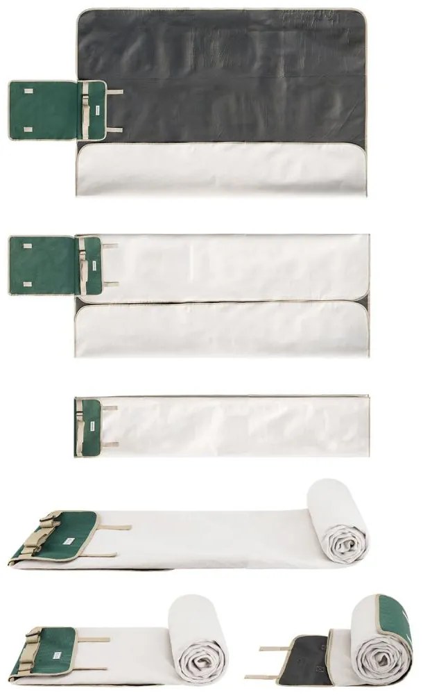 anndora Pikniková deka 125x150 cm — zelená