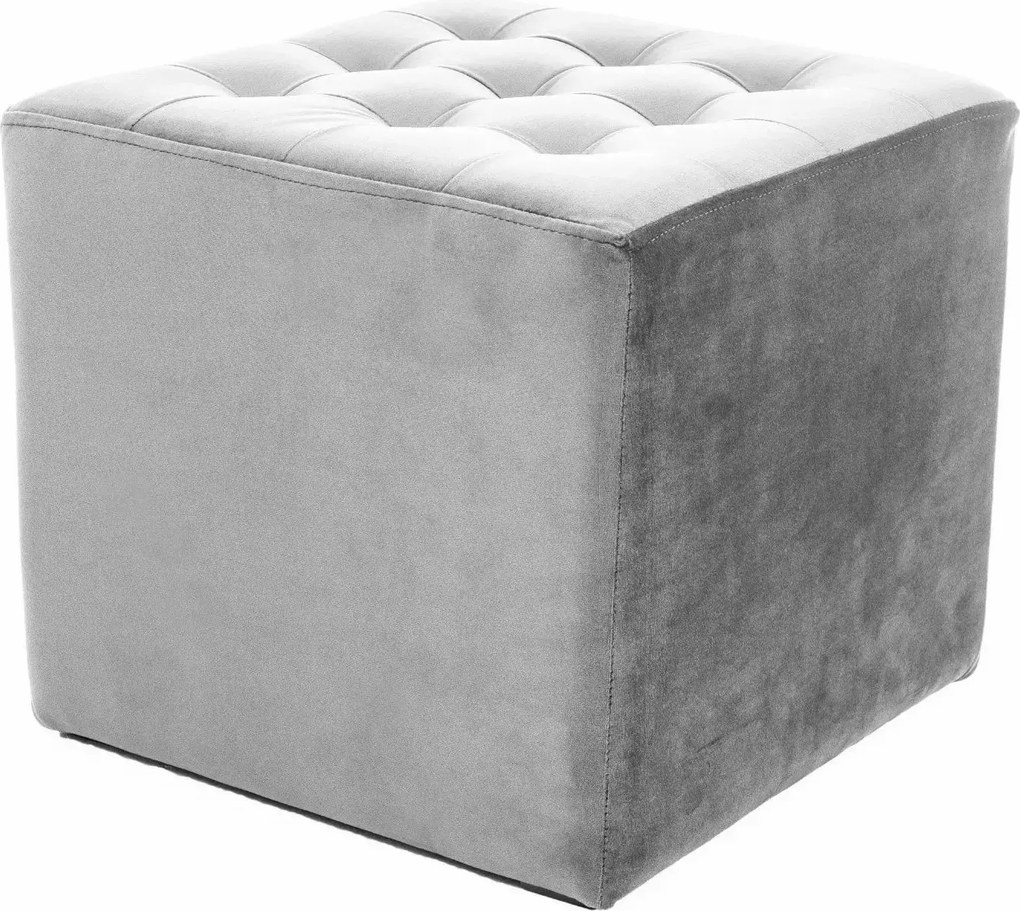 SI Lori Velvet taburetka svetlo šedá