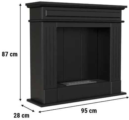 Stojaci biokrb čierny November s vlastnou montážou