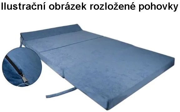 Rozkladacia molitanová pohovka - granátová