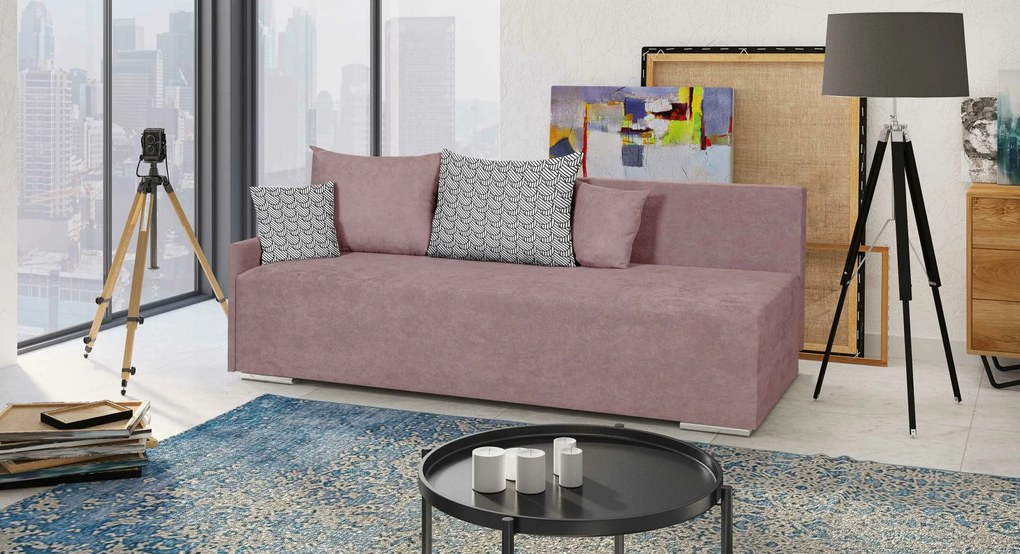 Rozkládací pohovka START Růžová