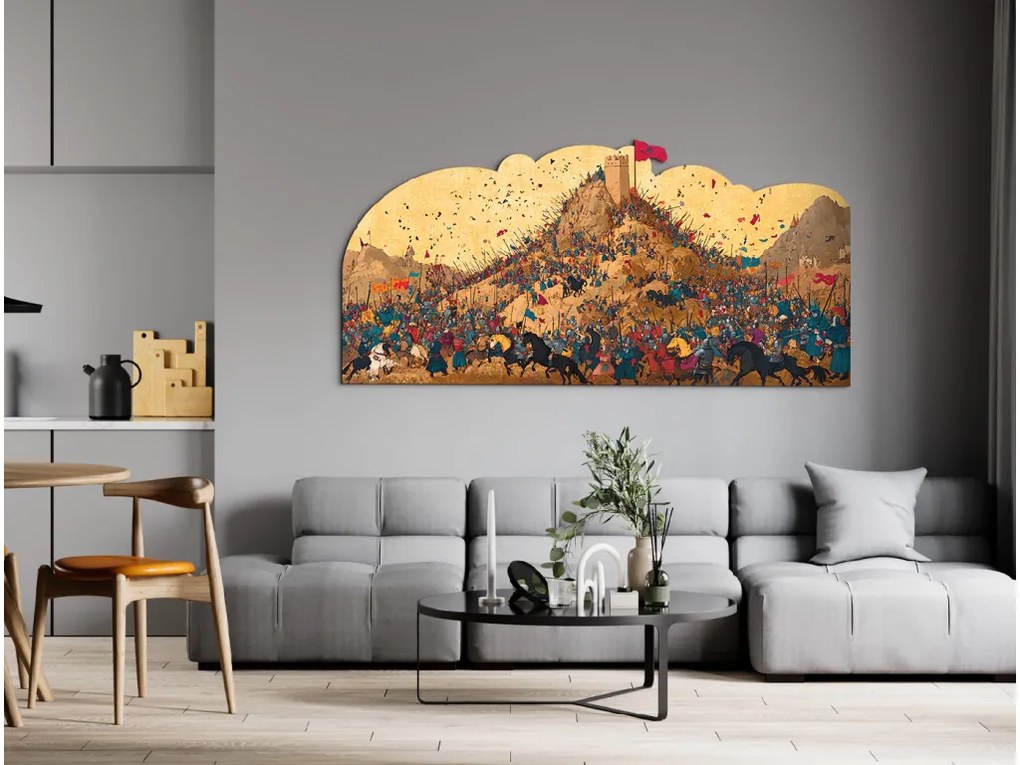 drevko | Obraz Pod hradbami dejín 385 x 80 cm