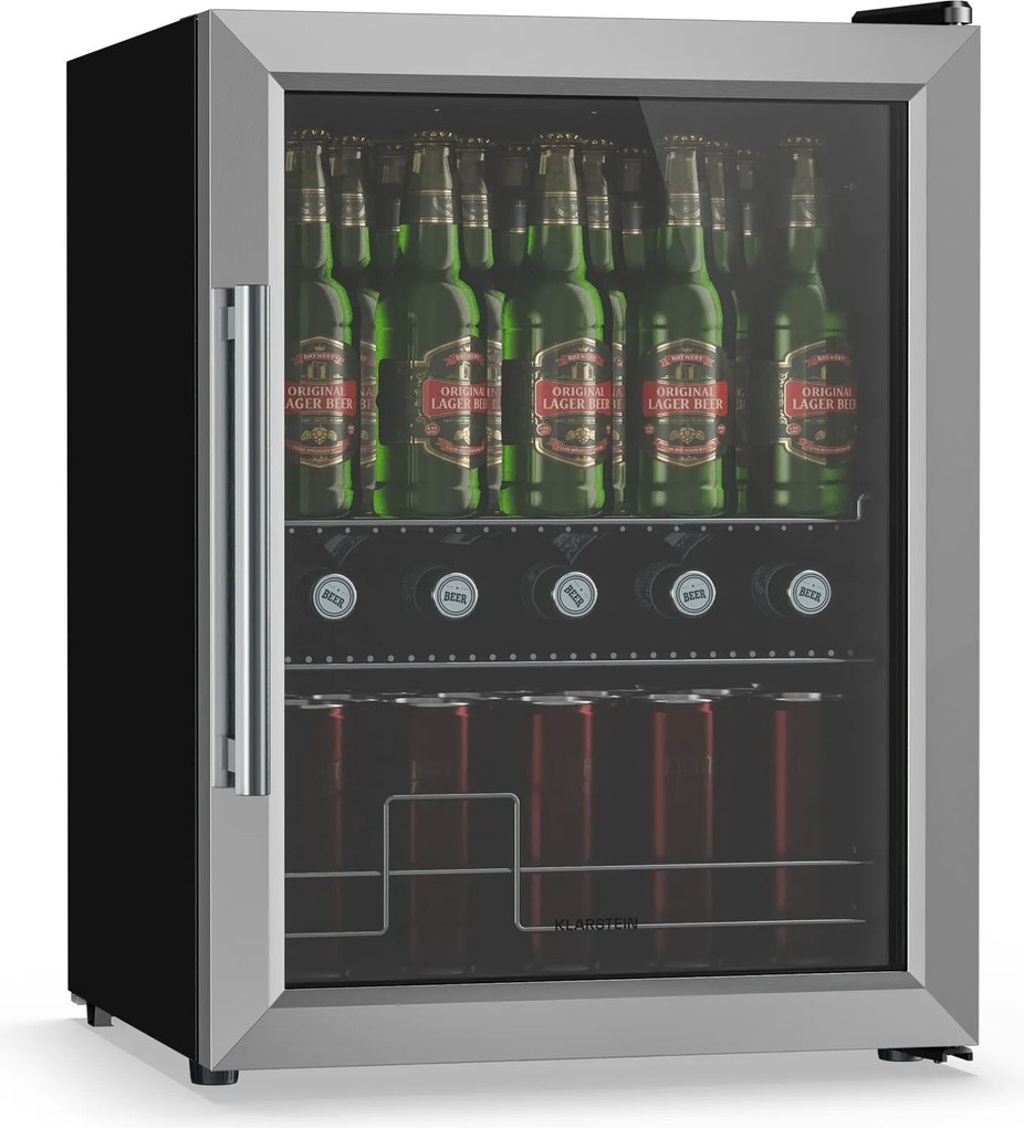 Klarstein Beersafe chladiaca skriňa na nápoje so sklenenými dverami | 64 x 48 cm | LED vnútorné osvetlenie