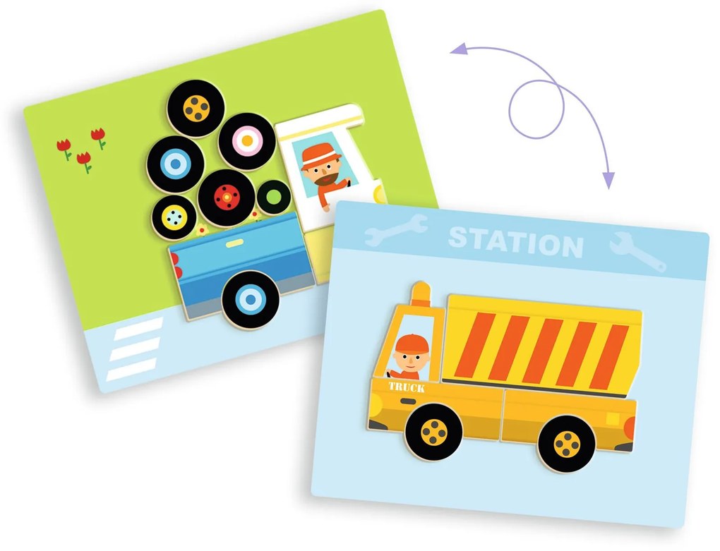 Hra s magnetmi – vozidlá