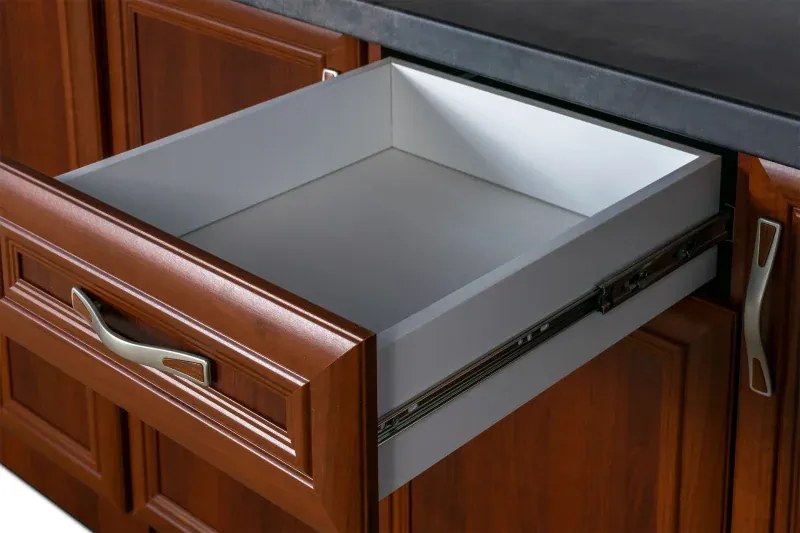 Kuchynská linka Sycilia 180, orech miláno/vulkanická čierna