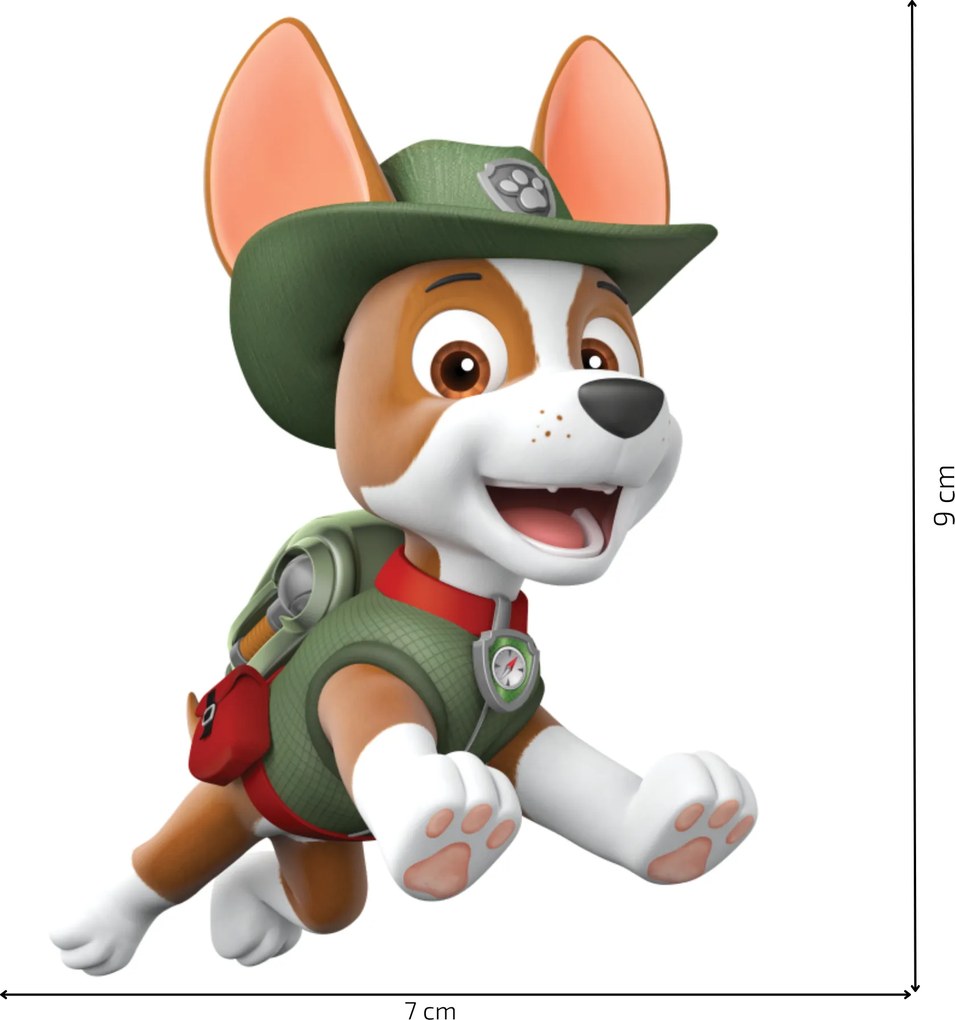 10x10cm PAW Patrol - Tracker - nálepka nad vypínač