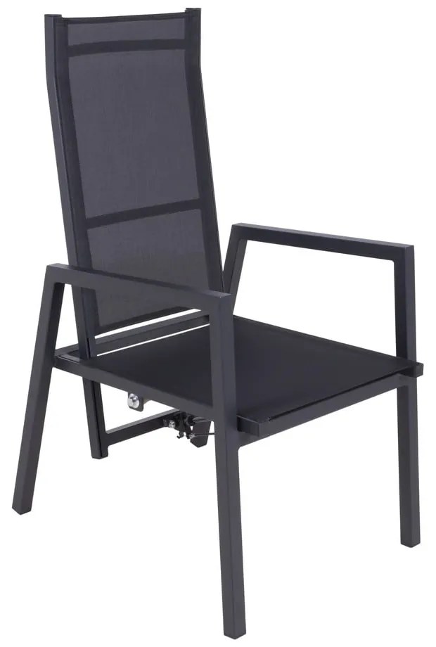 Sivá kovová záhradná stolička Sintra – Garden Pleasure