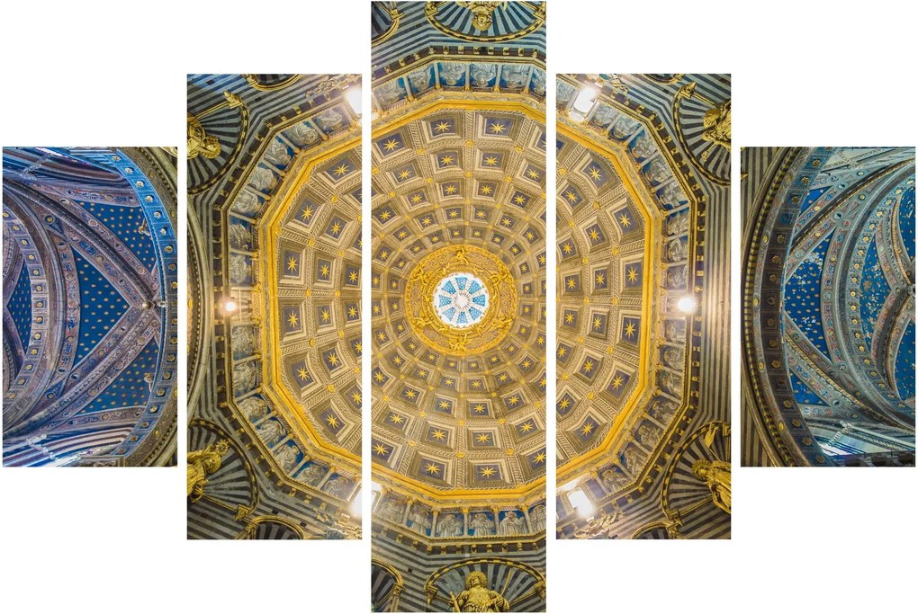 Obraz stropu Sienského kostola (150x105 cm)