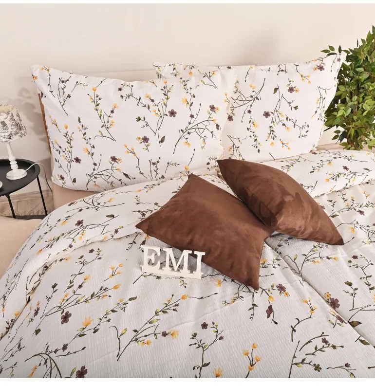 Obliečky krepové Carly EMI, Štandardný set jednolôžko obsahuje 1x 140x200 + 1x 70x90