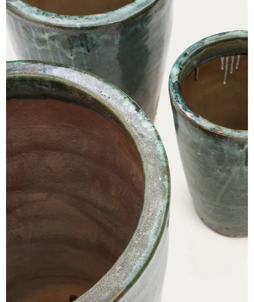 Kvetináče z terakoty v súprave 3 ks ø 47 cm Rotja – Kave Home