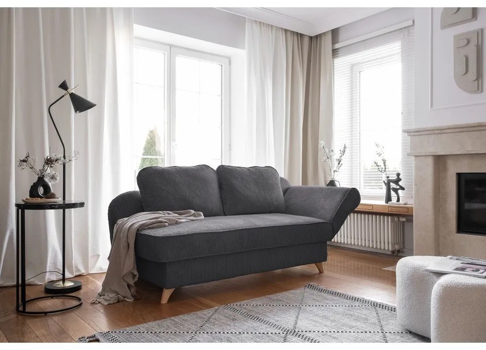 Sivá menčestrová leňoška (pravý roh) Chic Charlotte – Miuform