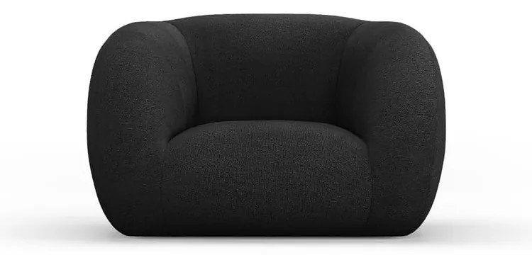 Tmavosivé kreslo z textílie buklé Essen – Cosmopolitan Design