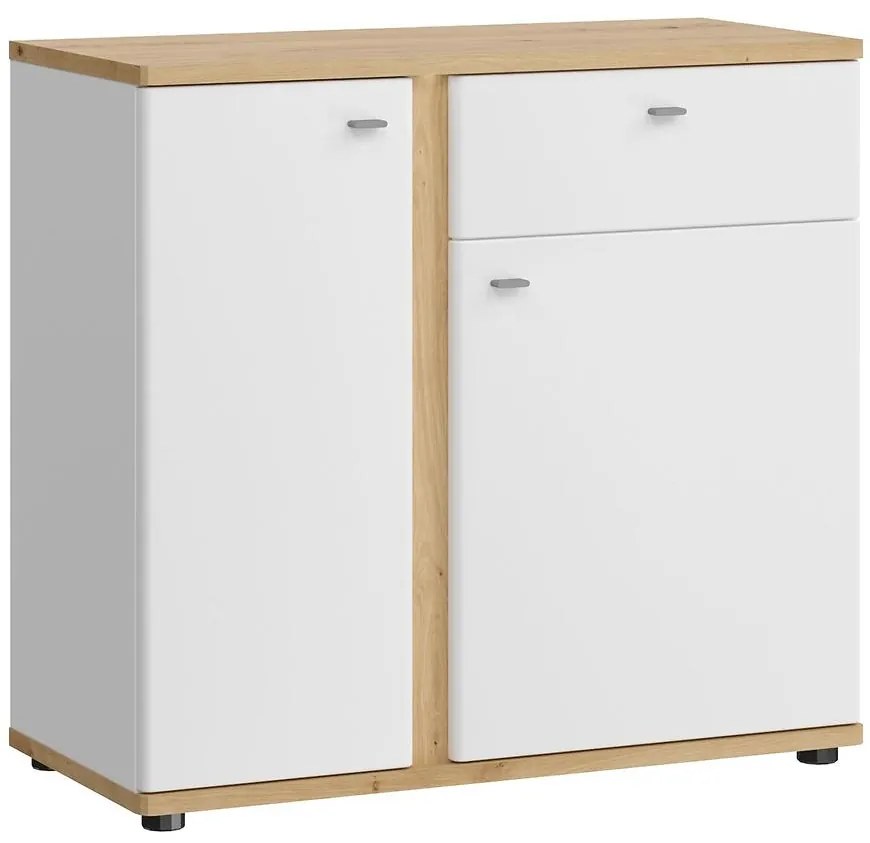 Komoda Avila 2D1S AILK02 biela/dub artisan